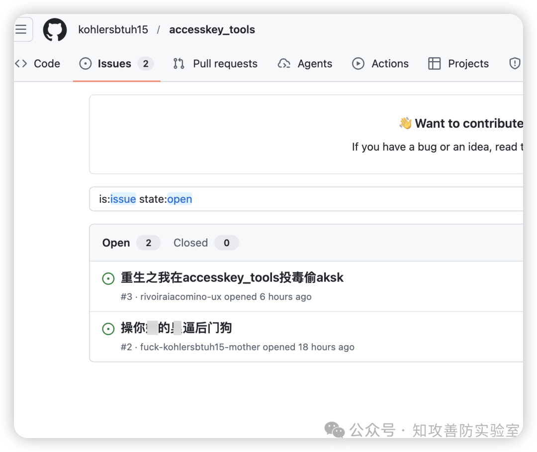 GitHub Issues 质疑截图