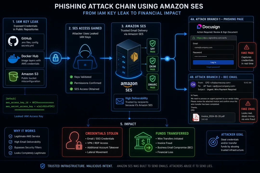 Amazon SES 攻击流程